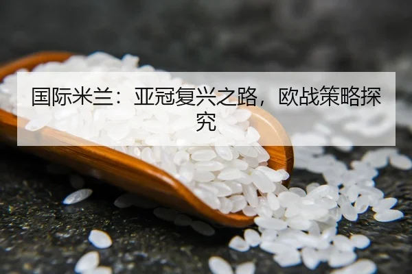 国际米兰：亚冠复兴之路，欧战策略探究 | bwin